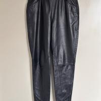 Pantalone in pelle, stile equestre Emporio Armani