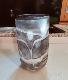 Vaso in vetro grigio 