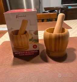 Mortaio in bamboo