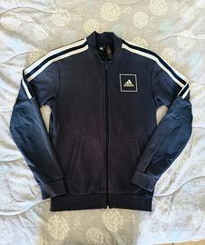 Felpa uomo Adidas xs blue con zip