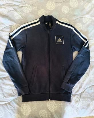 Felpa uomo Adidas xs blue con zip