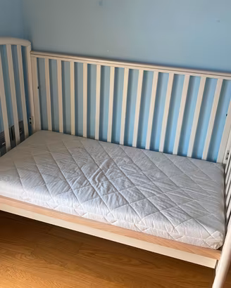 Lettino Pali Ciak bianco + materasso Pali Med Sani