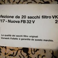 FOLLETTO sacchi filtro aspirapolvere