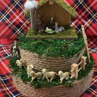 🏡 Presepe fatto a mano su due piani