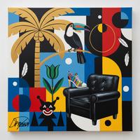 Quadro Moderno Astratto - 60x60