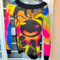 Maglione multicolor con stampa - super originale