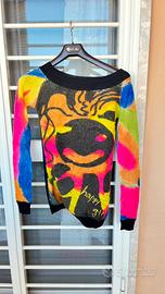 Maglione multicolor con stampa - super originale