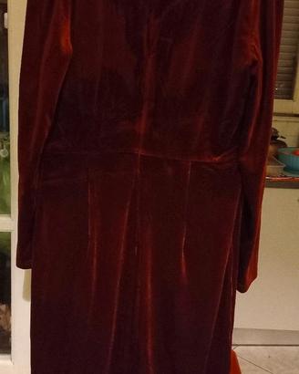 Vestito elegante, velluto, taglia L