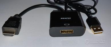 Adattatore da displayport femmina ad hdmi maschio