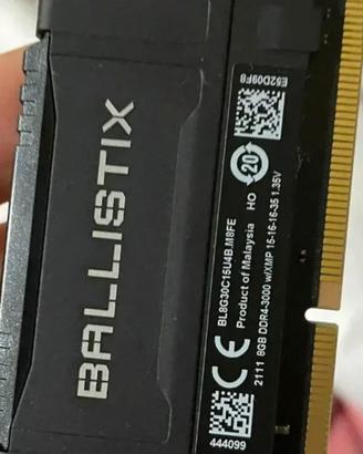 RAM Ballistix DDR4 32 GB 3000MHz CL15