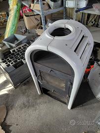 stufa a legna in ceramica 