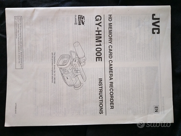 Videocamera JVC HM 100 accessori