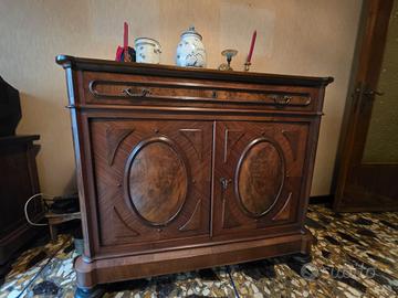 Credenza antica fine 800 in radica 
