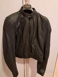 Giacca in pelle moto donna