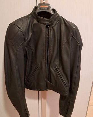 Giacca in pelle moto donna