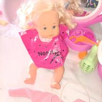 Nenuco bambola lava e pettina parrucchiera 