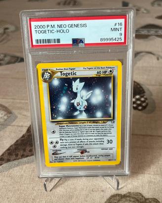 Togetic Holo Neo Genesis PSA 9 Inglese