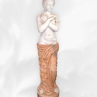 Scultura femminile in marmo E. Morillon