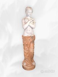 Scultura femminile in marmo E. Morillon