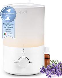 LEVOIT Umidificatore Ambiente, Top Fill, 3L/25H