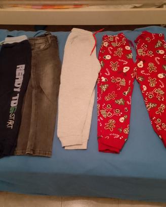 vestiti(17 pezzi)5 6 anni felpe magliett pantalon