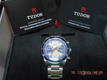 Tudor Heritage Chrono Blue 70330B Mai indossato