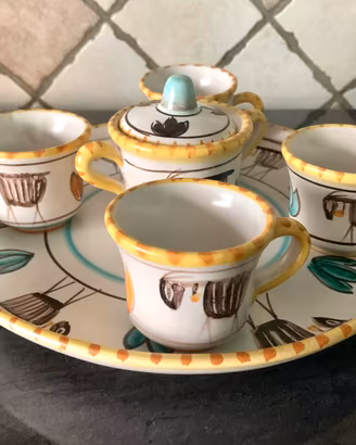 Set caffè in ceramica Vietri Falcone