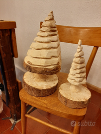 Alberi in legno fatti a mano