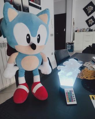 Sonic pupazzo e lampada