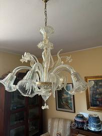 Lampadario in vetro di Murano