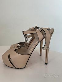 Scarpe sandalo LE SILLA in pelle 37 color tortora