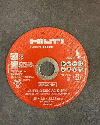 Hilti 100pz disco da taglio flessibile 1mm x 125mm