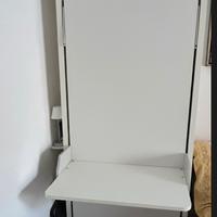 Letto singolo a scomparsa con scrivania Clei