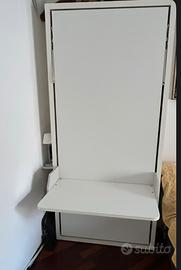 Letto singolo a scomparsa con scrivania Clei