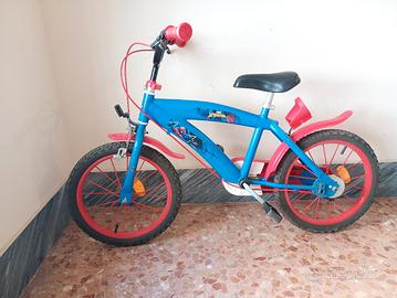 bicicletta spiderman 