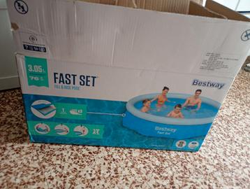 Piscina autoportante con filtro