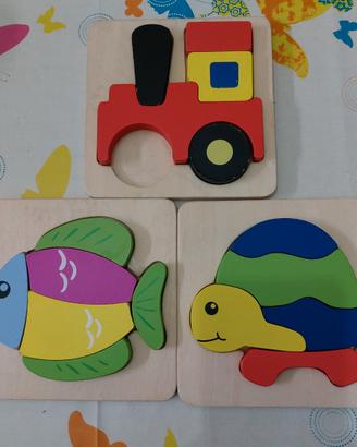 Puzzle in legno per bambini
