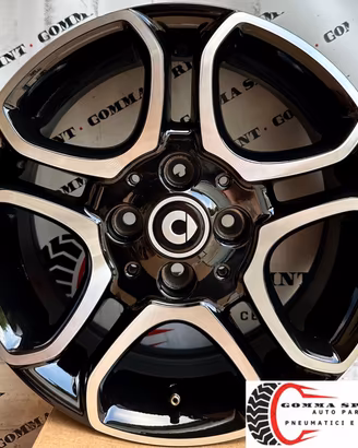 4 CERCHI IN LEGA ORIGINALI RAGGIO 15 SMART FORTWO