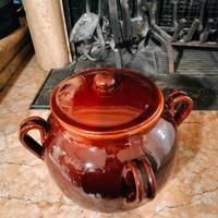 Zuppiera in terracotta artigianale smaltata LOTTI