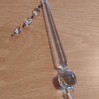 Pendente in cristallo con n.3 ottagoni anni 80