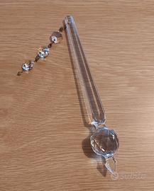 Pendente in cristallo con n.3 ottagoni anni 80