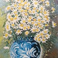 Quadro d'Autore "Vaso con margherite" 