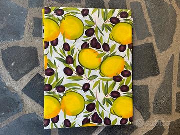 Copriletto matrimoniale limoni