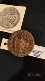 Medaglia in bronzo Conti Gonzaga Novellara 1982