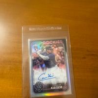 Card kaiser connor topps chrome autografo baseball