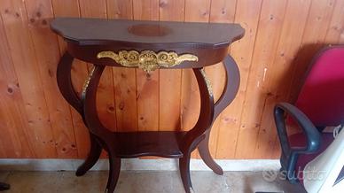 Consolle e vetrinetta antica