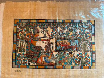 Papiro egizio di Adel Ghabour. Scena antica