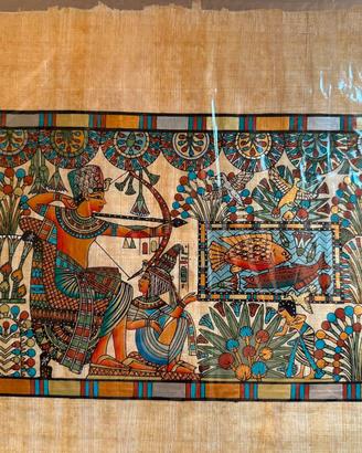 Papiro egizio di Adel Ghabour. Scena antica