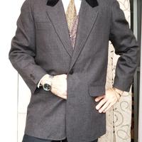 Blazer CAGLI Italy in tweed grigio anni '60