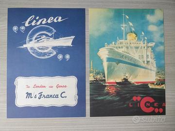 8 Manifesti pubblicitari vintage Costa Crociere